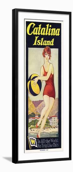 Catalina, Beach Ball, 1927-null-Framed Art Print