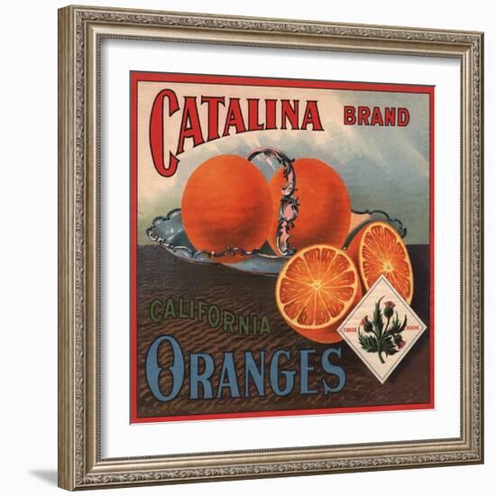 Catalina Brand - California - Citrus Crate Label-Lantern Press-Framed Art Print