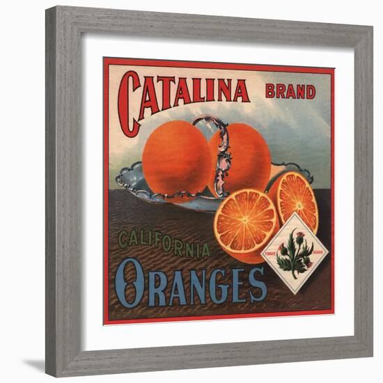 Catalina Brand - California - Citrus Crate Label-Lantern Press-Framed Art Print