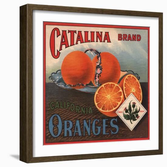 Catalina Brand - California - Citrus Crate Label-Lantern Press-Framed Art Print