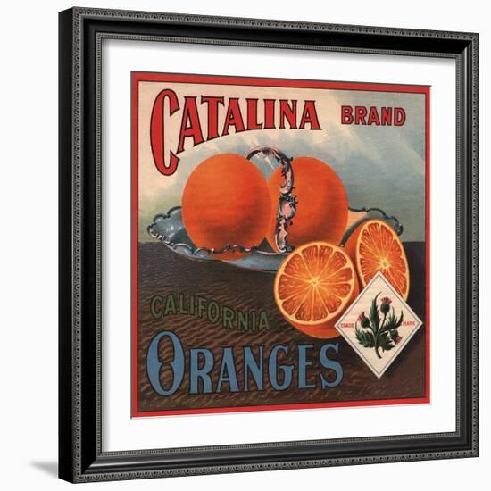 Catalina Brand - California - Citrus Crate Label-Lantern Press-Framed Art Print