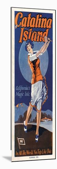 Catalina, Golfer, 1924-null-Mounted Art Print