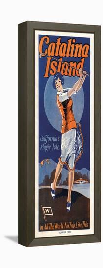 Catalina, Golfer, 1924-null-Framed Stretched Canvas