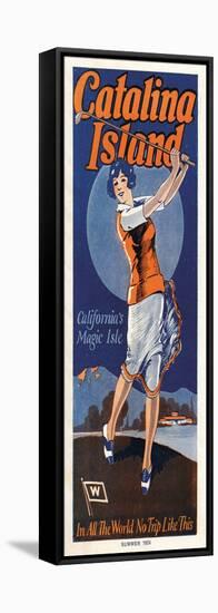 Catalina, Golfer, 1924-null-Framed Stretched Canvas