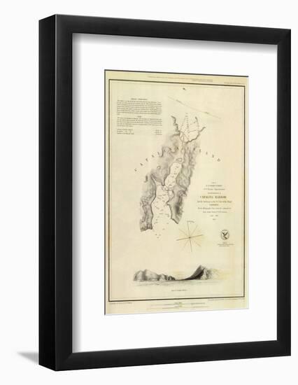 Catalina Harbor, California, c.1852-null-Framed Art Print