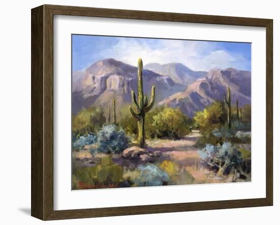 Catalina Mountain Foothills-Maxine Johnston-Framed Art Print