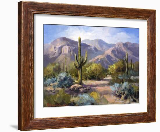 Catalina Mountain Foothills-Maxine Johnston-Framed Art Print