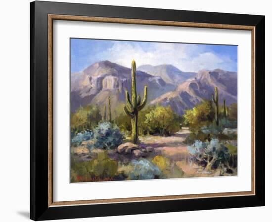 Catalina Mountain Foothills-Maxine Johnston-Framed Art Print