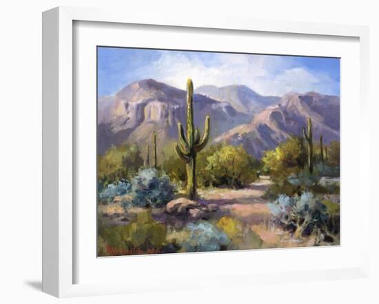 Catalina Mountain Foothills-Maxine Johnston-Framed Art Print