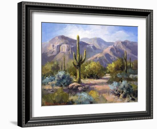 Catalina Mountain Foothills-Maxine Johnston-Framed Art Print