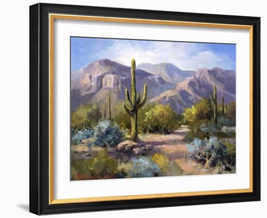 Catalina Mountain Foothills-Maxine Johnston-Framed Art Print