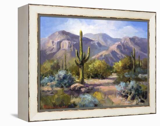 Catalina Mountain Foothills-Maxine Johnston-Framed Stretched Canvas