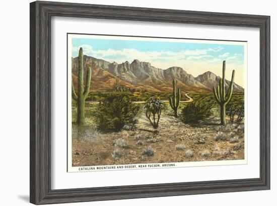 Catalina Mountains, Desert, Tucson, Arizona-null-Framed Art Print
