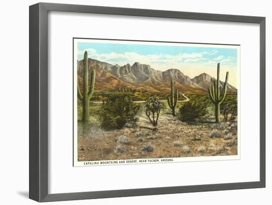 Catalina Mountains, Desert, Tucson, Arizona-null-Framed Art Print