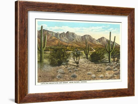 Catalina Mountains, Desert, Tucson, Arizona-null-Framed Art Print