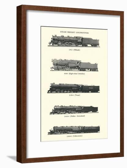 Catalog of Steam Freight Trains-null-Framed Art Print