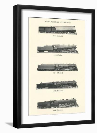 Catalog of Steam Passenger Trains-null-Framed Art Print