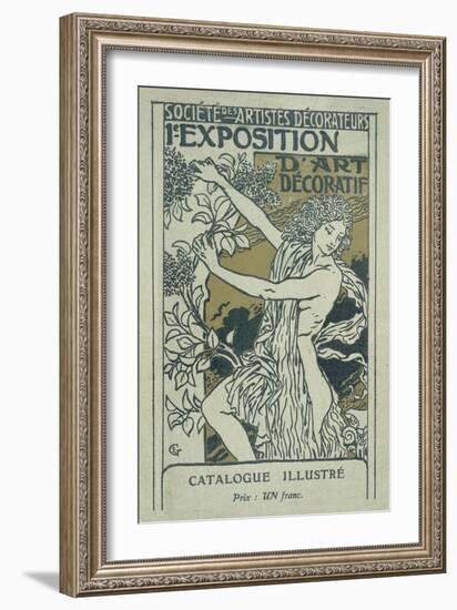 Catalogue Cover for the 1st Exhibition of Decorative Art in Paris, January 1901-Eugene Grasset-Framed Giclee Print