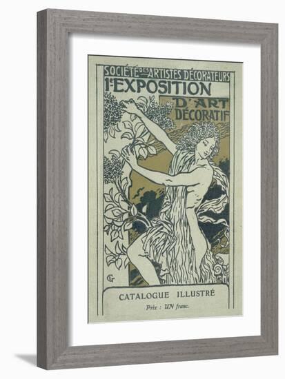 Catalogue Cover for the 1st Exhibition of Decorative Art in Paris, January 1901-Eugene Grasset-Framed Giclee Print