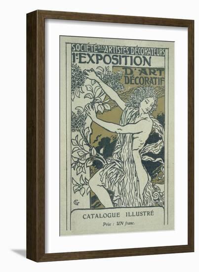 Catalogue Cover for the 1st Exhibition of Decorative Art in Paris, January 1901-Eugene Grasset-Framed Giclee Print