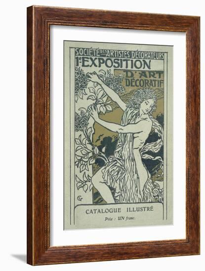 Catalogue Cover for the 1st Exhibition of Decorative Art in Paris, January 1901-Eugene Grasset-Framed Giclee Print