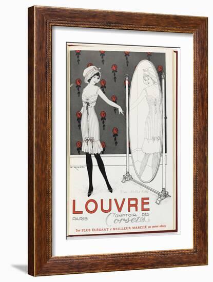 Catalogue Cover of the Louvre Department Store-null-Framed Giclee Print