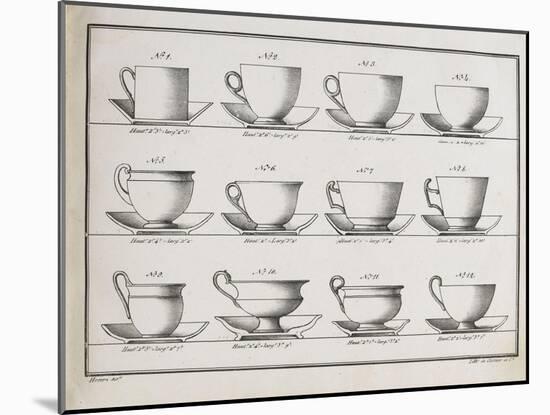 Catalogue of the Porcelain Factory Coussac Bonneval-null-Mounted Giclee Print