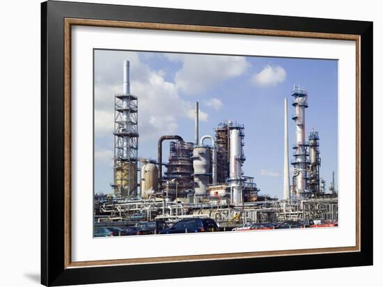 Catalytic Cracker At An Oil Refinery-Paul Rapson-Framed Photographic Print