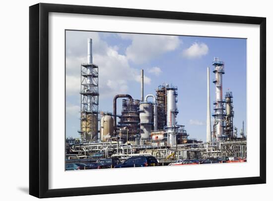 Catalytic Cracker At An Oil Refinery-Paul Rapson-Framed Photographic Print