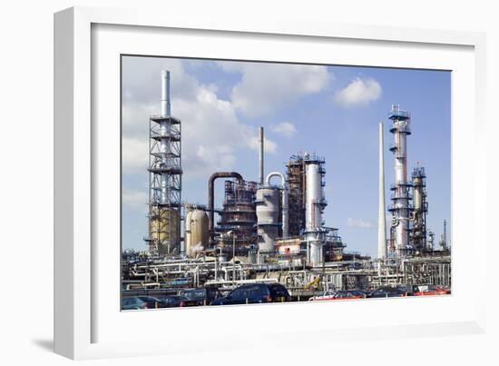 Catalytic Cracker At An Oil Refinery-Paul Rapson-Framed Photographic Print