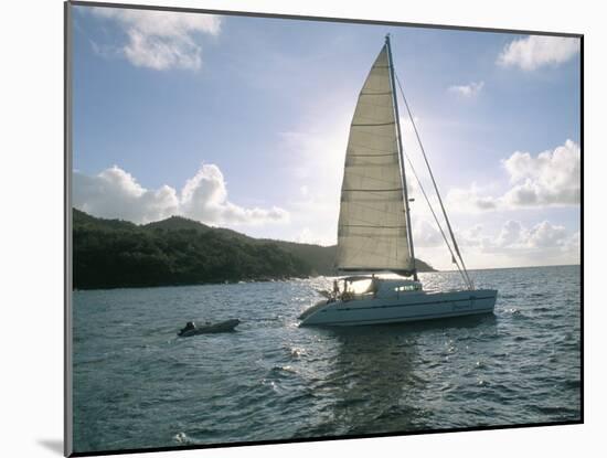 Catamaran, Island of Praslin, Seychelles, Indian Ocean, Africa-Bruno Barbier-Mounted Photographic Print