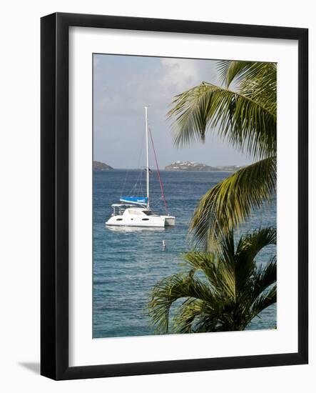 Catamaran, St John, United States Virgin Islands, USA, US Virgin Islands, Caribbean-Trish Drury-Framed Photographic Print