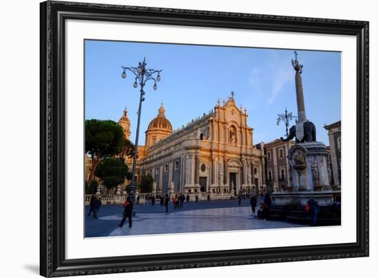 Catania Cathedral, dedicated to Saint Agatha, Catania, Sicily, Italy, Europe-Carlo Morucchio-Framed Photographic Print