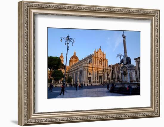 Catania Cathedral, dedicated to Saint Agatha, Catania, Sicily, Italy, Europe-Carlo Morucchio-Framed Photographic Print