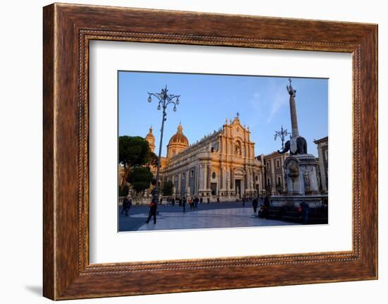 Catania Cathedral, dedicated to Saint Agatha, Catania, Sicily, Italy, Europe-Carlo Morucchio-Framed Photographic Print