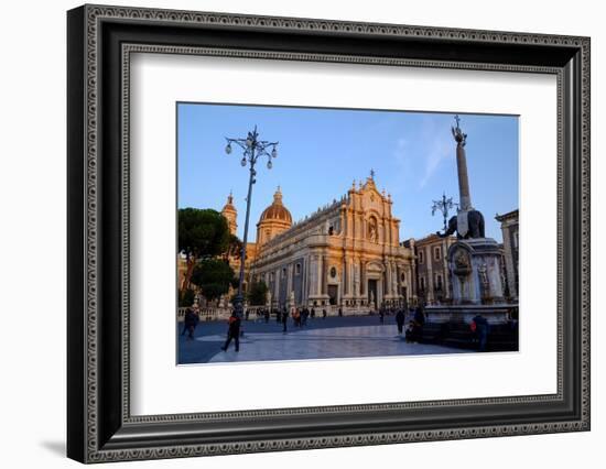 Catania Cathedral, dedicated to Saint Agatha, Catania, Sicily, Italy, Europe-Carlo Morucchio-Framed Photographic Print