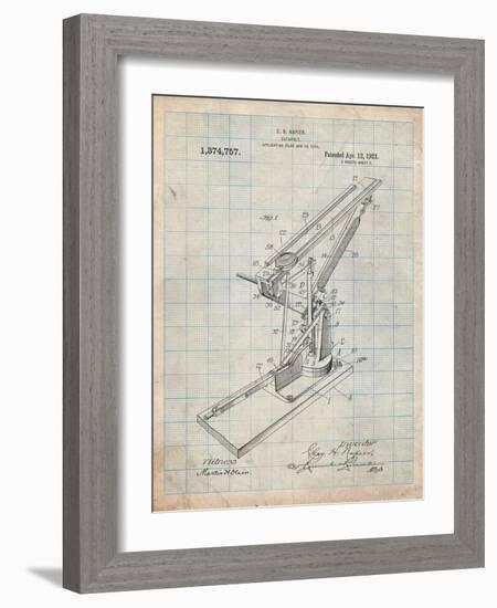 Catapult Patent 1921-Cole Borders-Framed Art Print