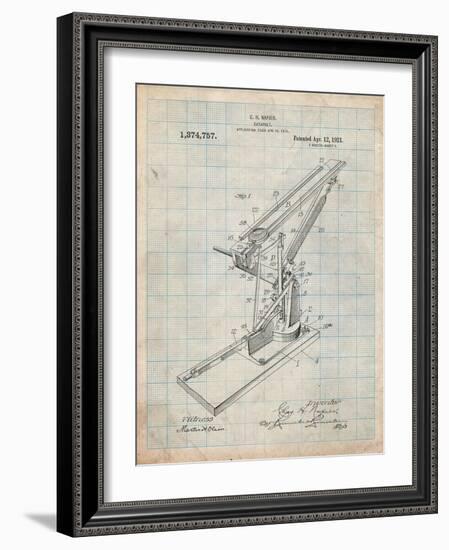 Catapult Patent 1921-Cole Borders-Framed Art Print