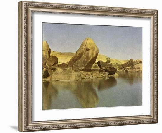 Cataracts, white water rapids on Nile River, Egypt-English Photographer-Framed Giclee Print