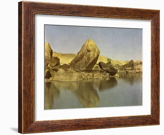 Cataracts, white water rapids on Nile River, Egypt-English Photographer-Framed Giclee Print