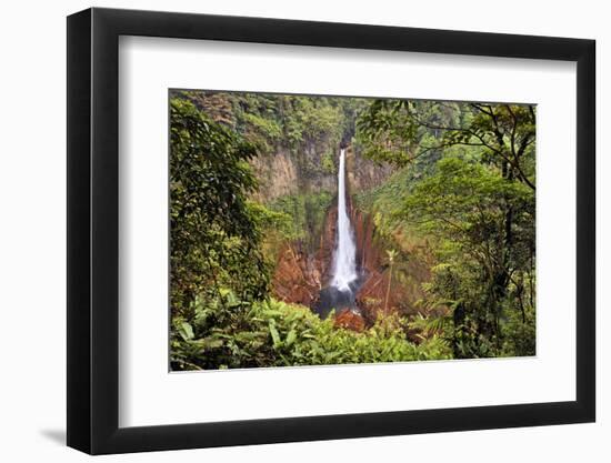 Catarata Del Toro Waterfall, in the mountains of Bajos del Toro Amarillo, Sarchi, Costa Rica-Adam Jones-Framed Photographic Print