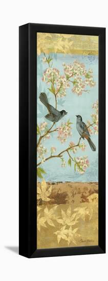 Catbirds and Blooms Panel-Pamela Gladding-Framed Stretched Canvas