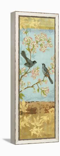 Catbirds and Blooms Panel-Pamela Gladding-Framed Stretched Canvas