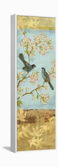 Catbirds and Blooms Panel-Pamela Gladding-Framed Stretched Canvas