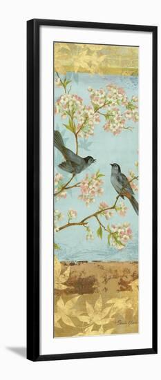 Catbirds & Blooms Panel-Pamela Gladding-Framed Art Print