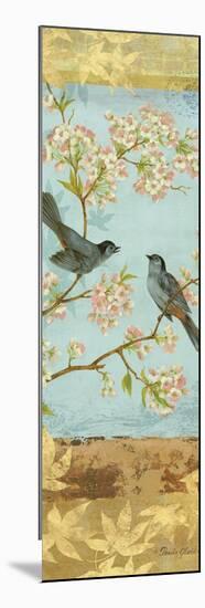Catbirds & Blooms Panel-Pamela Gladding-Mounted Art Print