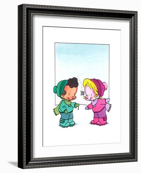 Catch a Snowflake - Humpty Dumpty-James Rhinehelder-Framed Giclee Print