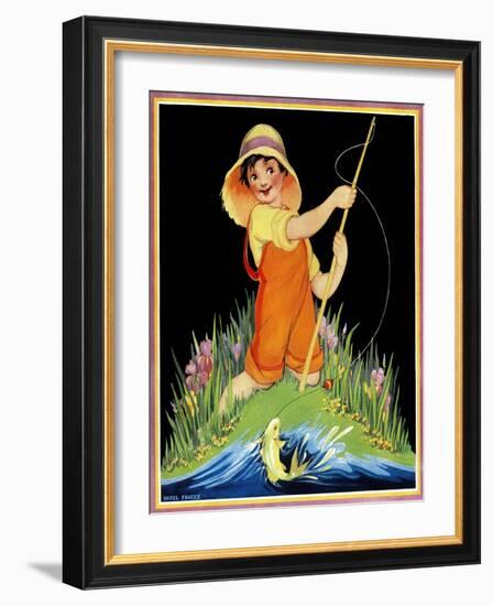 Catch of the Day - Child Life-Hazel Frazee-Framed Giclee Print