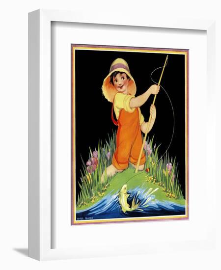 Catch of the Day - Child Life-Hazel Frazee-Framed Giclee Print