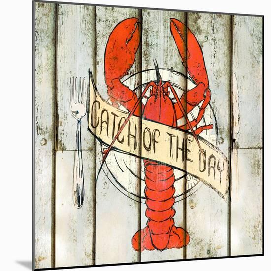 Catch of the Day Square-null-Mounted Art Print